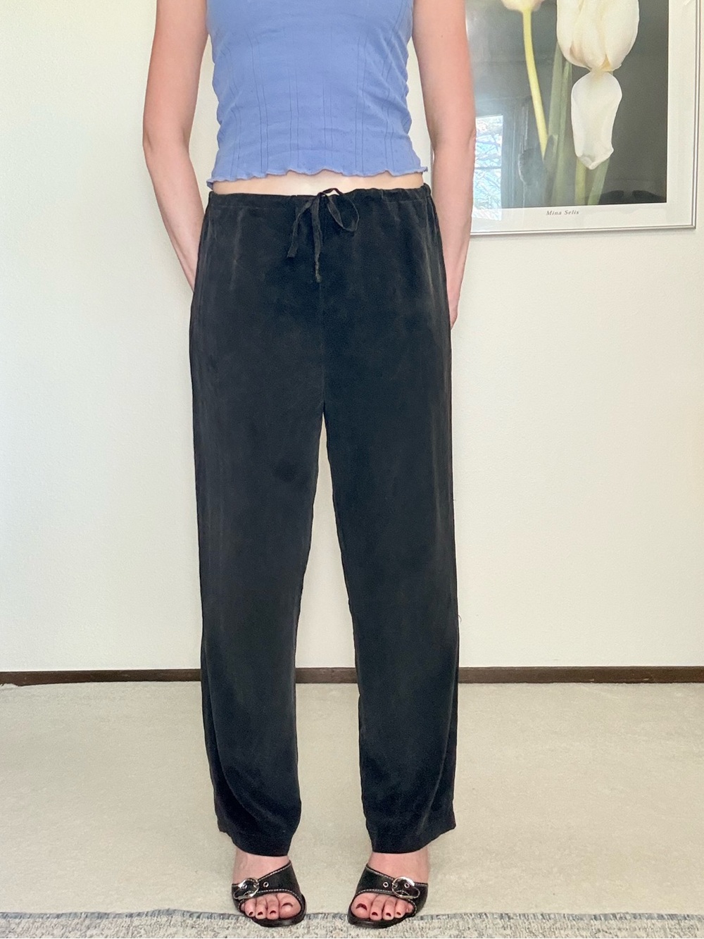 Vintage Victoria’s Secret Silk Relaxed Lounge Pants Y2K Elegant Glam Luxe